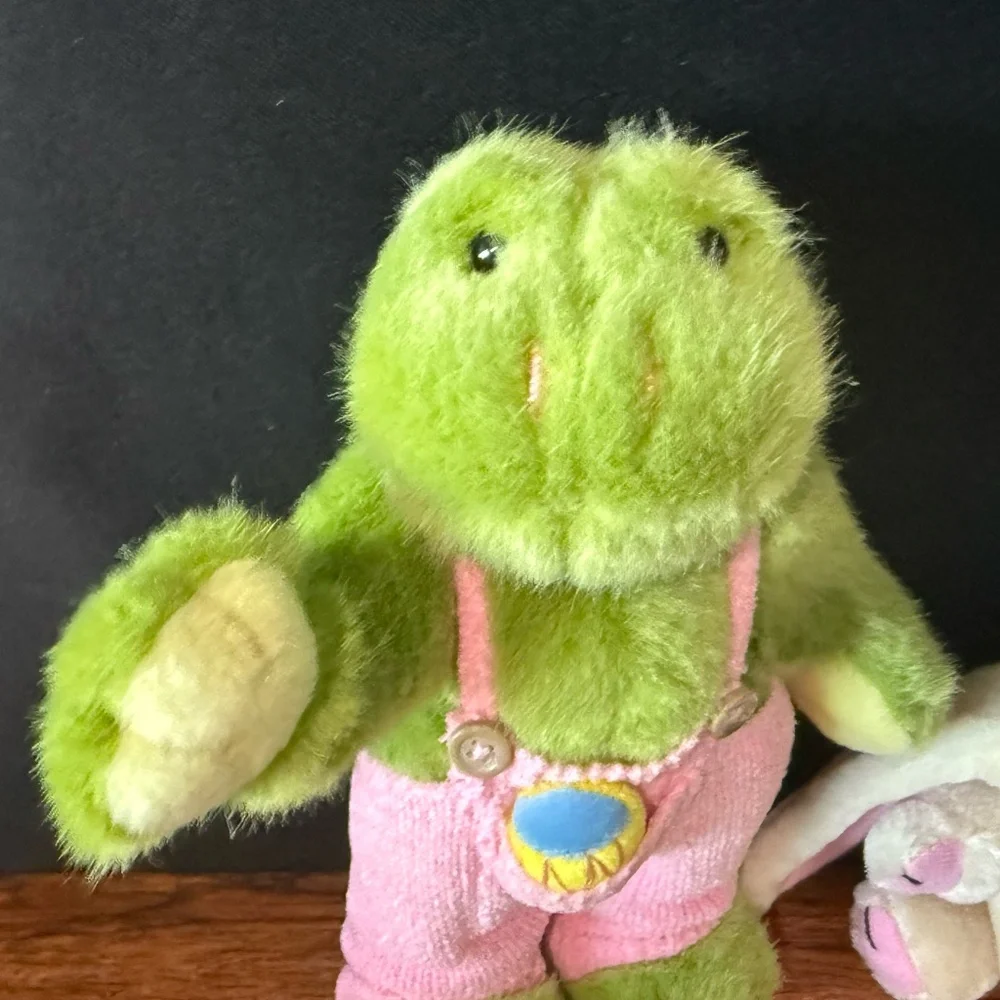Easter Bunny and Frog Stuffed Animals